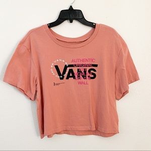 💙SOLD💙Womens Vans Crop Tee Size M Pink